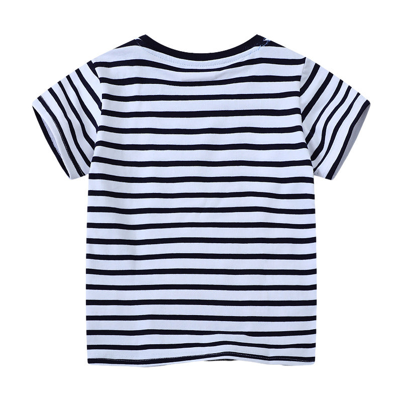 Jungen T-Shirt mit bezauberndem Baustellenfahrzeug-Design EB
