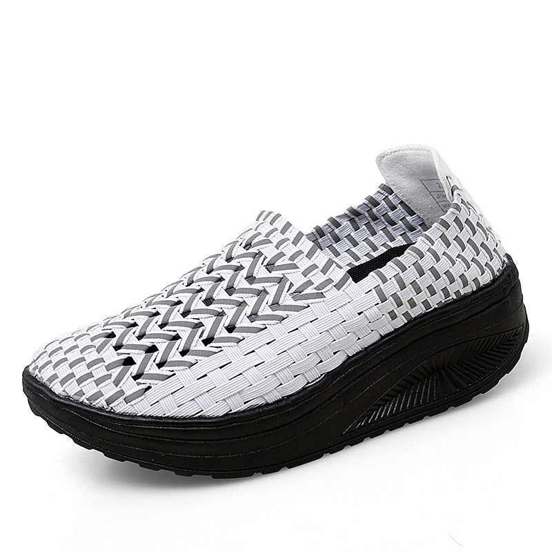 Damen Atmungsaktive Slip-On Sneakers mit flexiblem Obermaterial und dämpfender Sohle EB