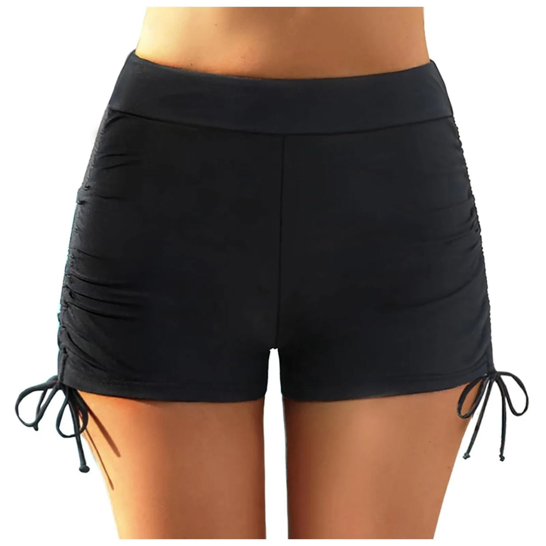 Damen sportliche Badeshorts mit verstellbarem Bund EB