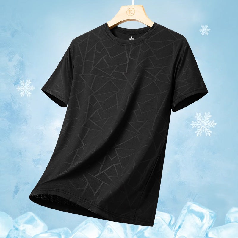 Herren nan atmungsaktives Funktionsshirt mit Jacquard-Struktur und schnelltrocknender Performance EB