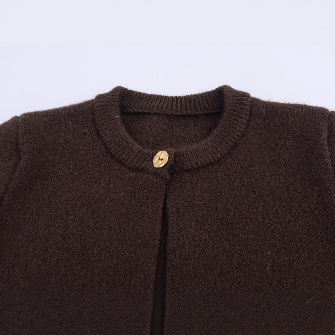 Damen eleganter Cardigan mit fransigen Details EB