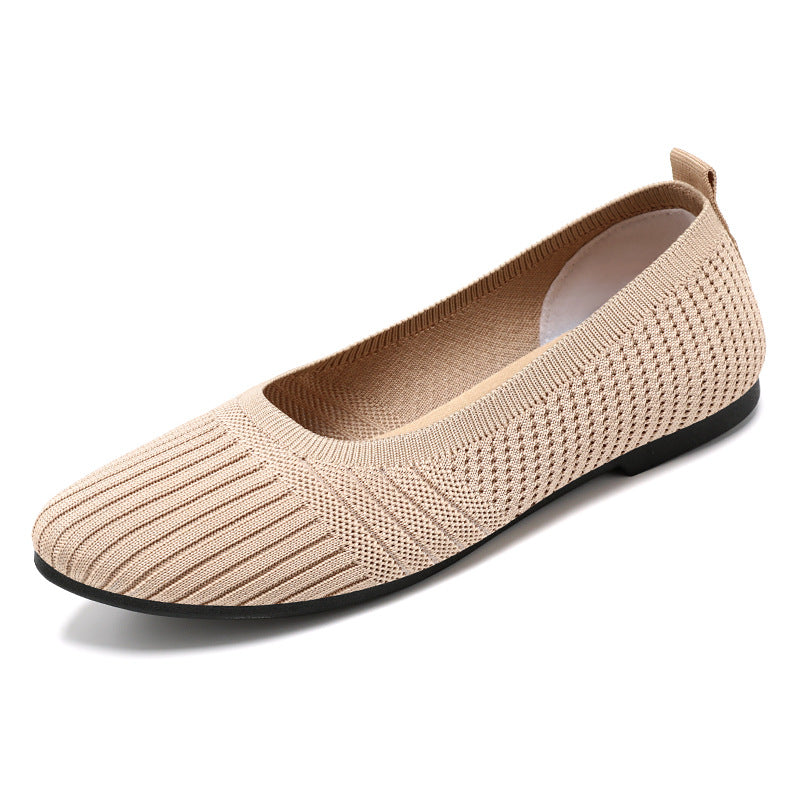 Damen Elastische und atmungsaktive Ballerinas mit rutschfester Sohle EB