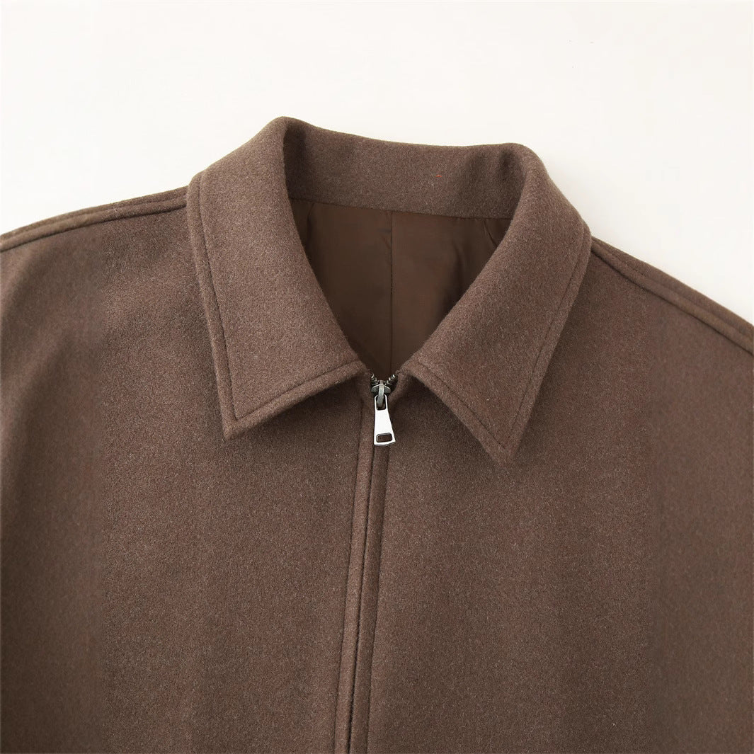 Damen Kurzjacke mit modernem Kragen und praktischen Reißverschluss EB