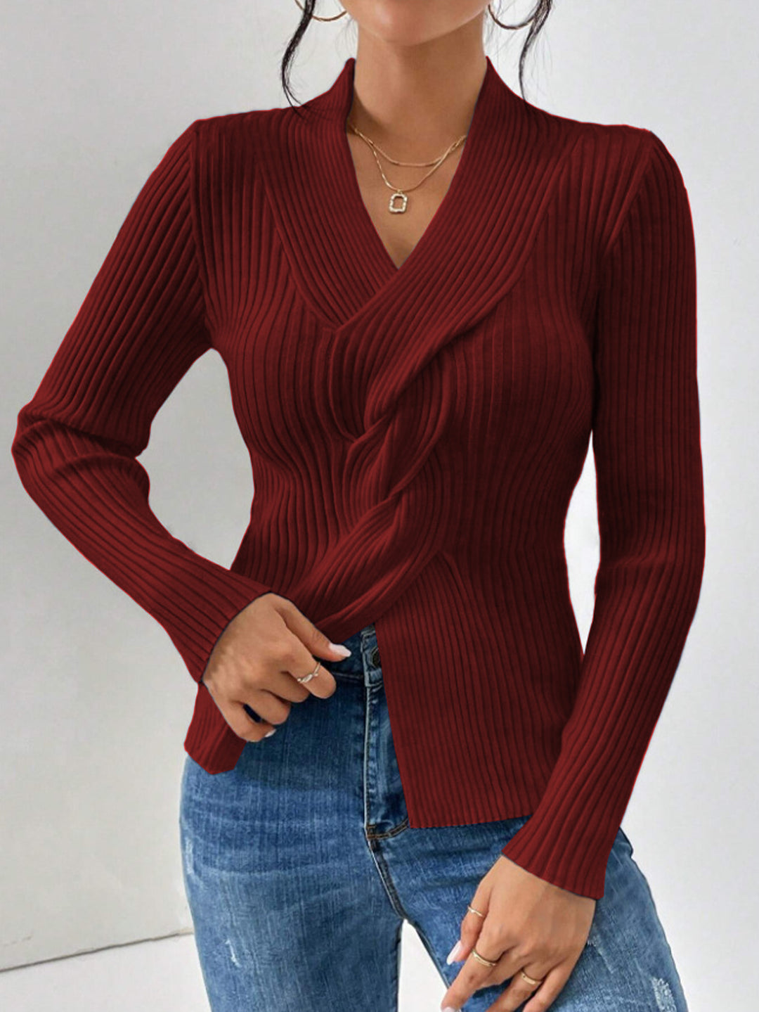 Damen eleganter Strickblazer EB