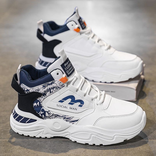 Damen Hohe Sneakers mit modernen grafischen Akzenten und stabiler Sohle EB