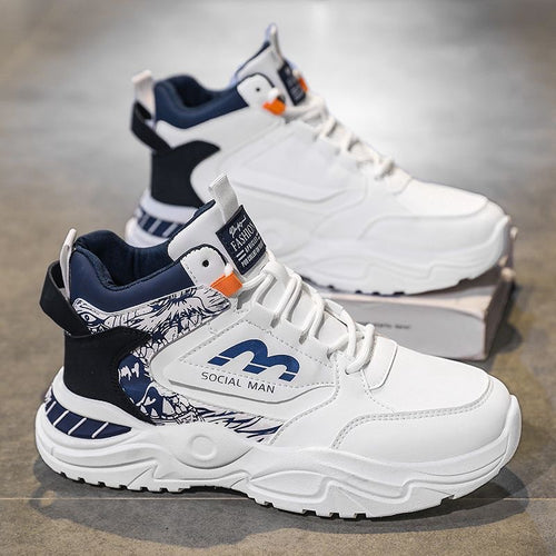 Damen Hohe Sneakers mit modernen grafischen Akzenten und stabiler Sohle EB