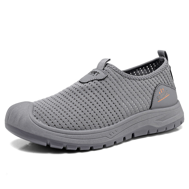 Damen Sportliche Slip-On Freizeitschuhe mit atmungsaktiver Struktur EB