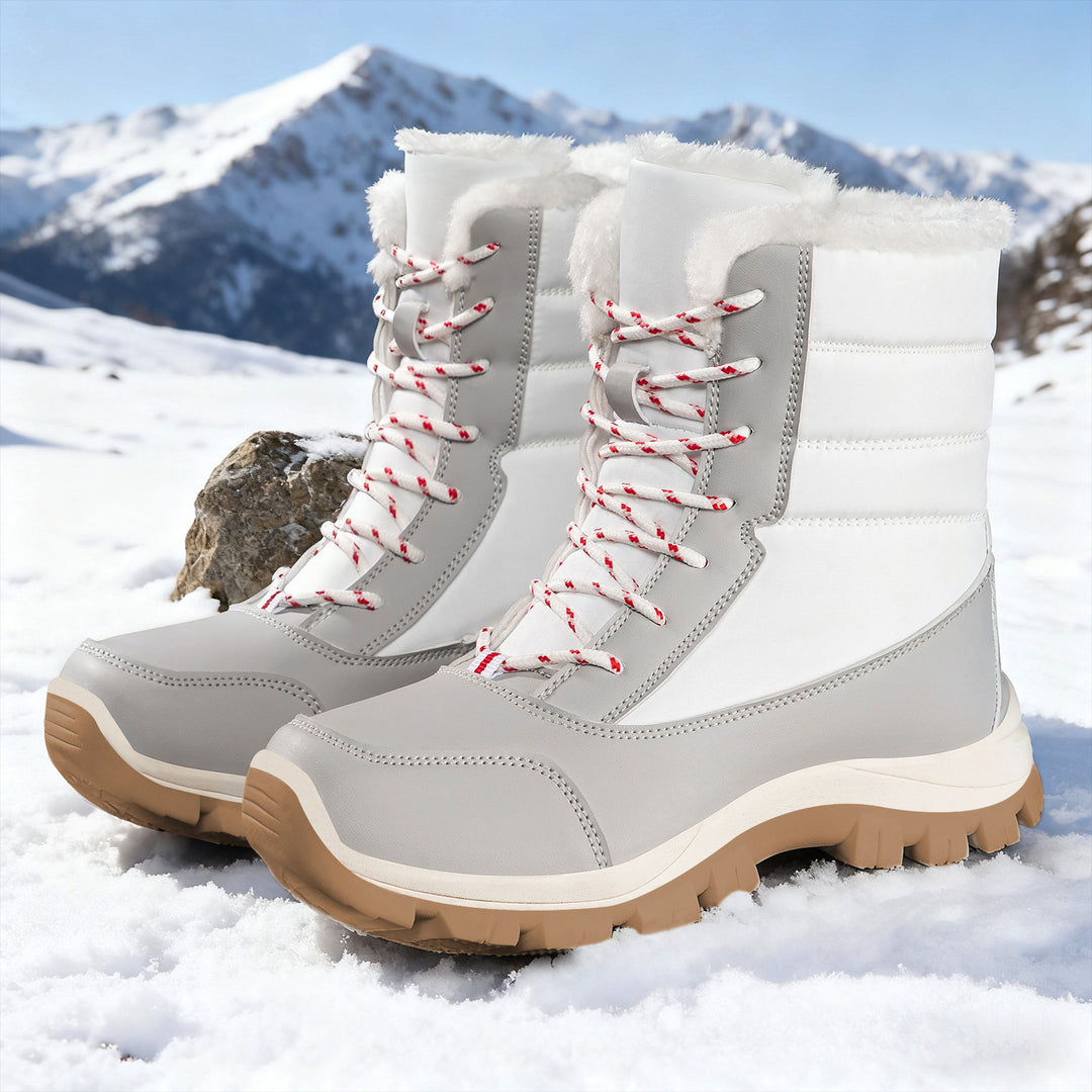 Damen Wärmende Winterstiefel mit rutschfester Sohle und weichem Innenfutter EB