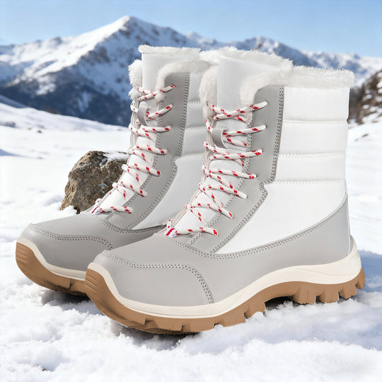 Damen Wärmende Winterstiefel mit rutschfester Sohle und weichem Innenfutter EB