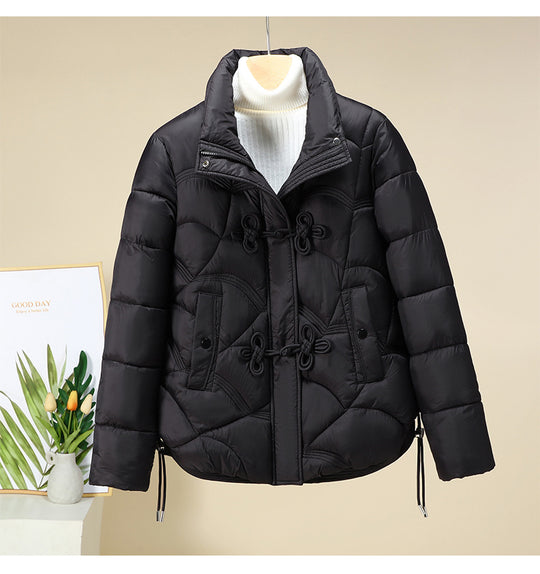 Damen Trendiger gepolsterter Blouson mit praktischen Schnürdetails EB
