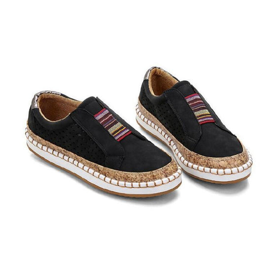 Damen Bequeme Slip-On Sneakers mit atmungsaktivem Obermaterial EB