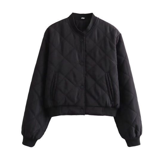 Damen gesteppte Übergangsjacke mit komfortablem Schnitt und praktischen Taschen EB