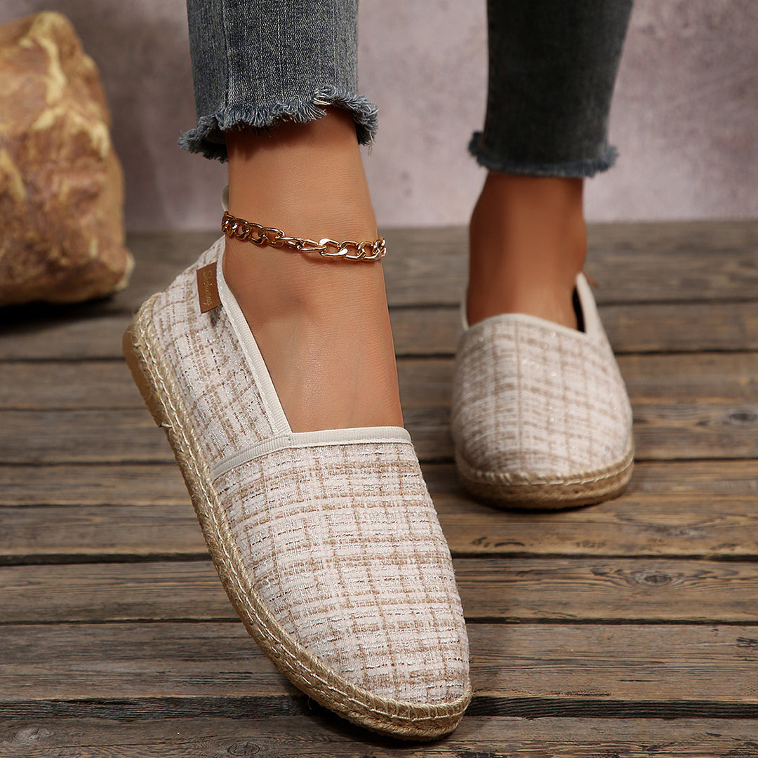 Damen Espadrilles mit rutschfester Sohle und anatomischem Fußbett EB