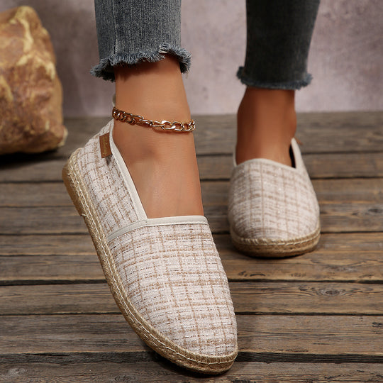 Damen Espadrilles mit rutschfester Sohle und anatomischem Fußbett EB