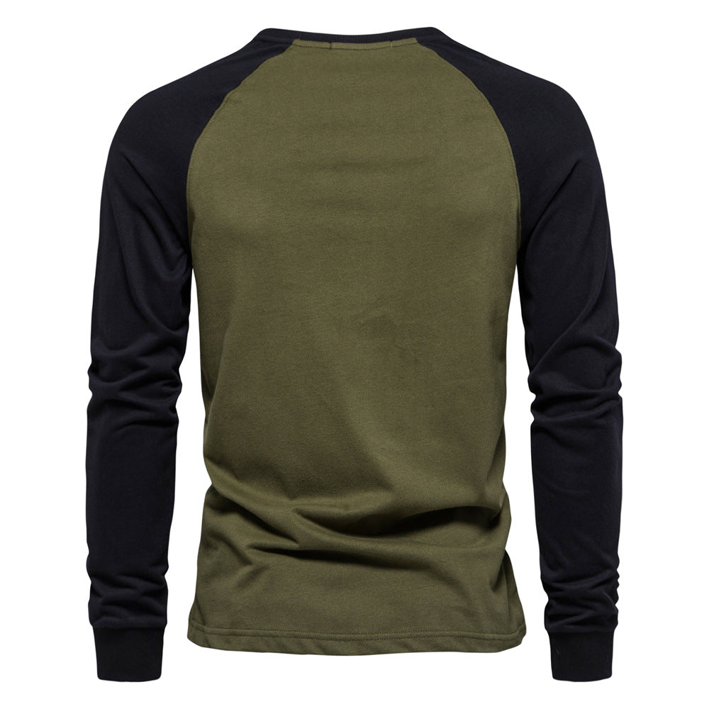 Herren Langarmshirt mit markantem Raglan-Design EB
