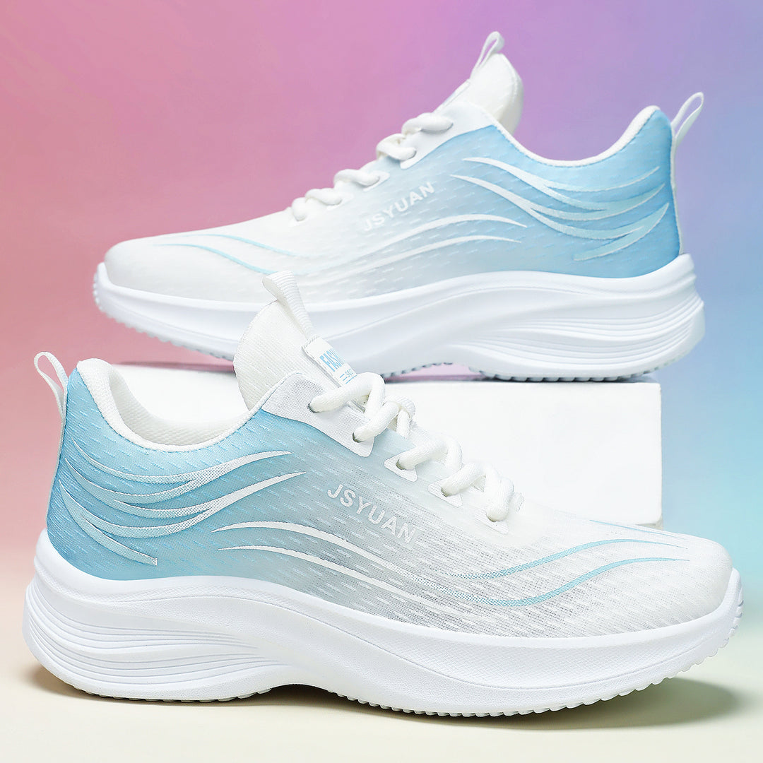 Damen Sportliche Leichtgewicht Sneakers mit atmungsaktiver Struktur und optimierter Dämpfung EB