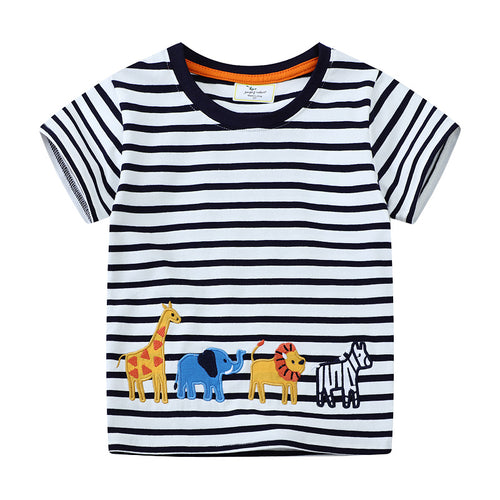 Jungen T-Shirt mit buntem Tiermotiv EB