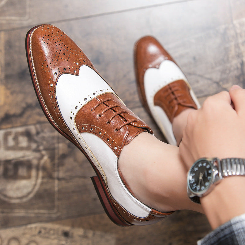 Damen elegante Brogues aus hochwertigen Leder mit klassischem Design EB