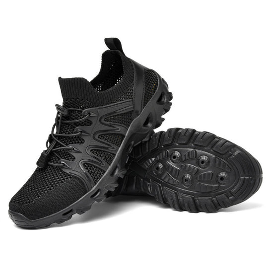 Damen Atmungsaktive Sportschuhe mit elastischem Schnürsystem und rutschfester Sohle EB