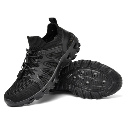 Damen Atmungsaktive Sportschuhe mit elastischem Schnürsystem und rutschfester Sohle EB