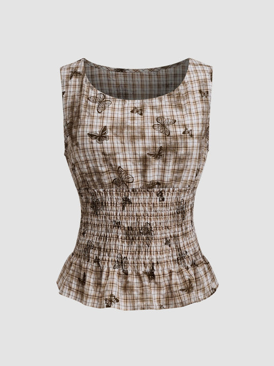 Damen schmeichelhafte Bluse mit floralen Musterungen EB