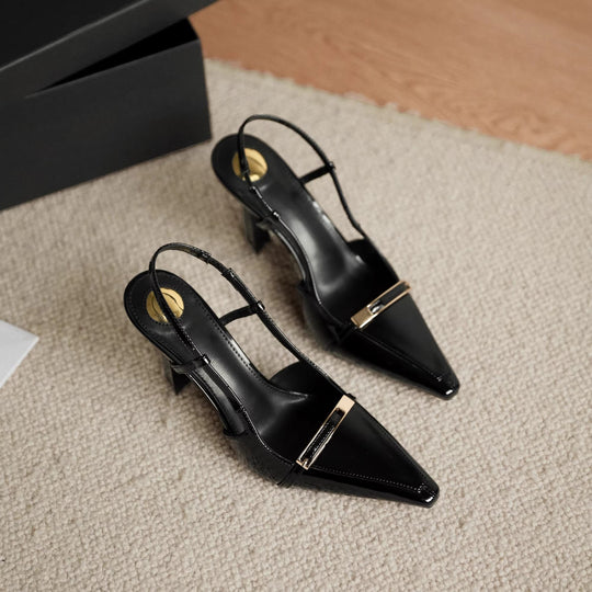 Damen elegante Slingback-Pumps mit schickem Schnallenverschluss EB