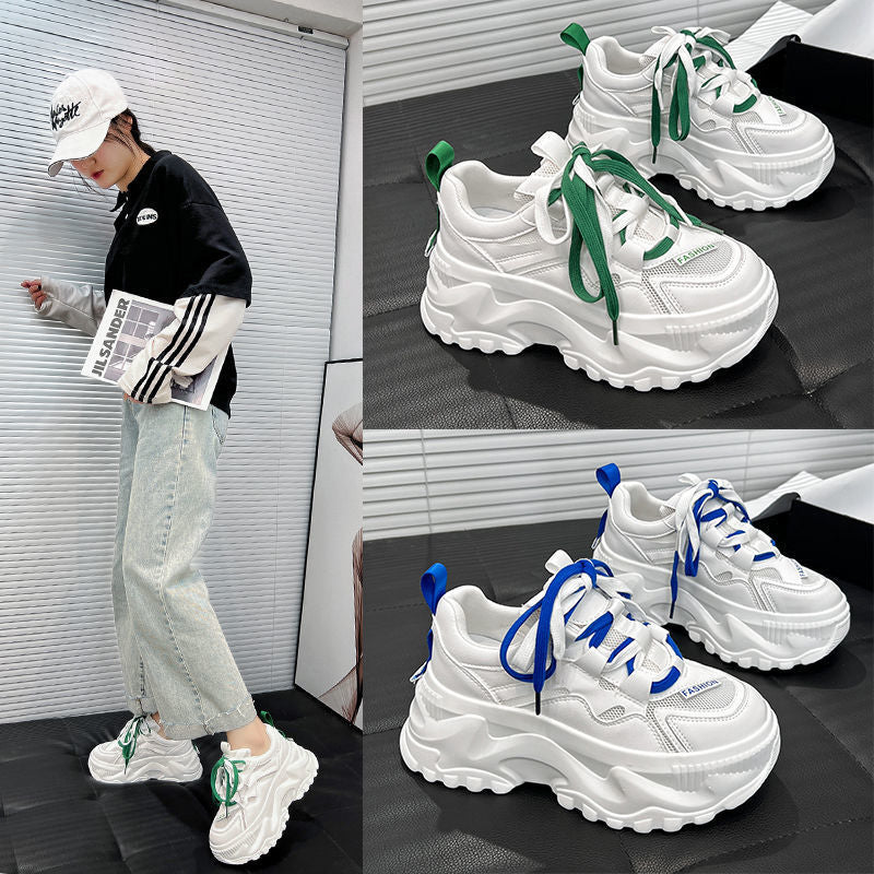 Damen Chunky Sneakers mit atmungsaktivem Obermaterial und rutschfester Sohle EB