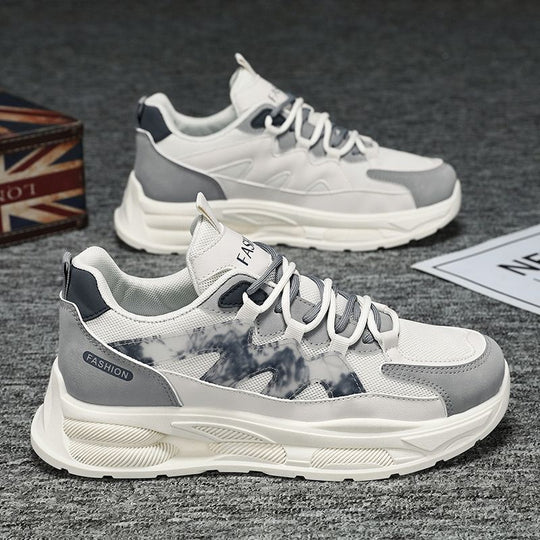 Damen modische sportive Sneakers mit atmungsaktiver Oberfläche und dämpfender Sohle EB