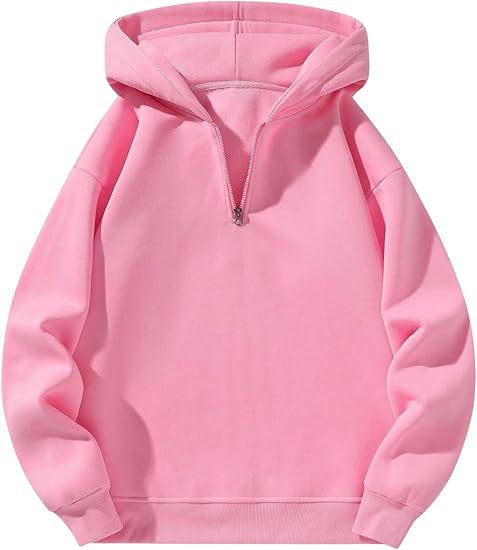 Herren sportlicher Kapuzenpullover mit halbem Reißverschluss EB