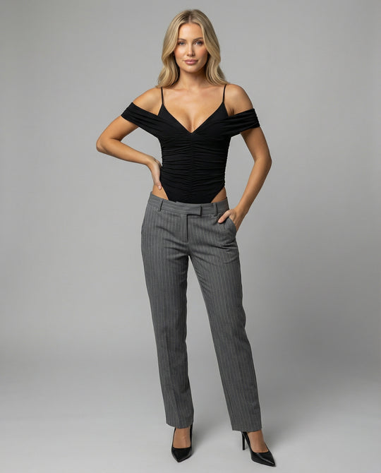 Damen Elegantes Cut-Out Bodysuit EB