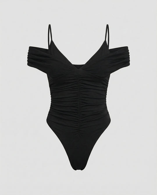 Damen Elegantes Cut-Out Bodysuit EB