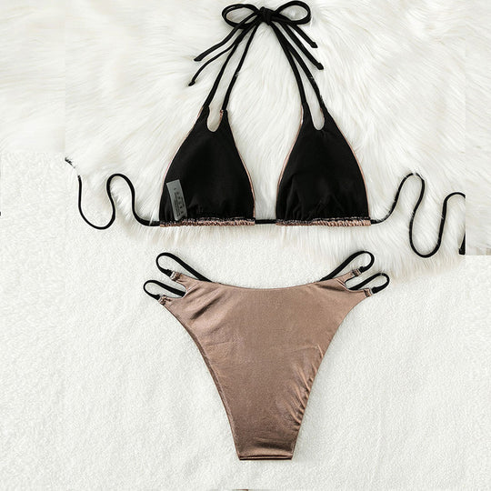 Damen Triangel-Bikini mit eleganten Schnürdetails EB