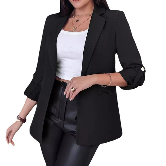 Damen Eleganter Blazer mit modischem Schnitt und praktischen Details EB