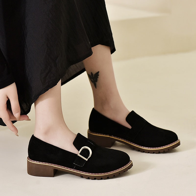 Damen Elegante Mokassins mit geschmackvollem Schnallen-Detail EB