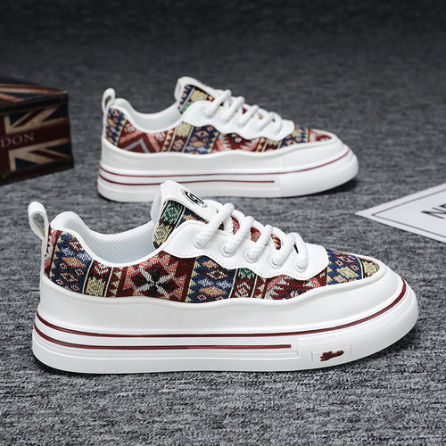 Damen modische Sneakers mit ethnischem Design und bequemer Dämpfung EB
