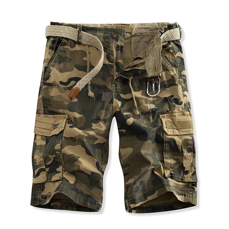 Herren Cargo-Shorts mit mehreren praktischen Taschen und verstellbarem Kordelzug EB
