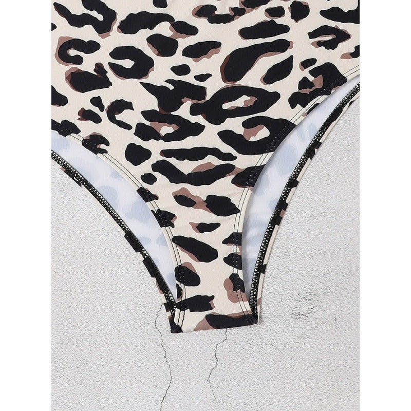 Damen Bikini-Set mit modischem Cropped-Oberteil und hoch geschnittenem Unterteil EB