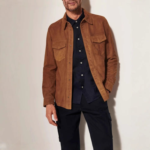 Herren hochwertige Vegan lederjacke im klassischen Design EB