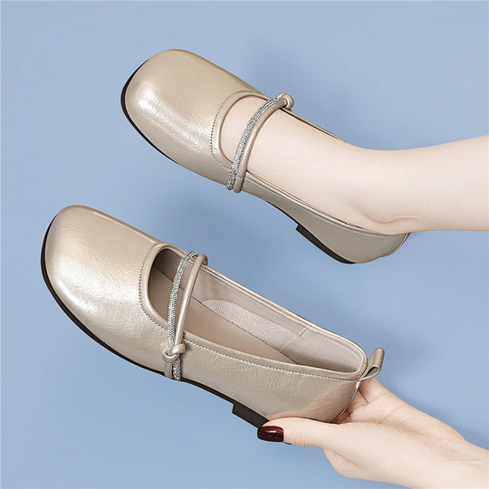 Damen Ballerinas mit modischem Schmuckdetail EB