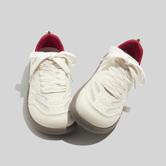 Damen Sportliche Lifestyle-Sneaker mit atmungsaktiver Mesh-Oberfläche und gepolsterter Sohle EB