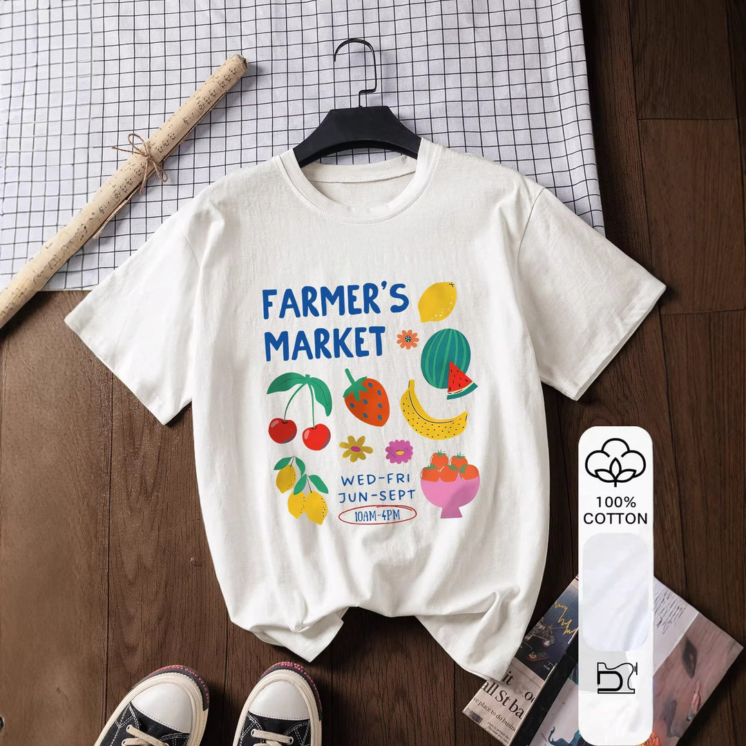 Damen T-Shirt mit kreativem Obst-Design EB