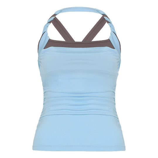 Damen Sportliches Tanktop mit modischem Trägerdesign und figurformendem Schnitt EB