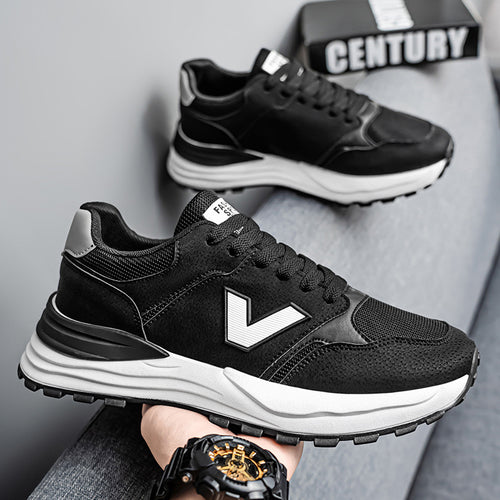 Herren Sportliche Sneakers mit atmungsaktiver Mesh-Oberfläche und gepolsterter Dämpfung EB