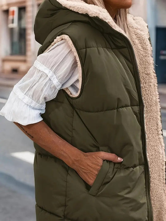 Damen Wendejacke mit sherpa Innenfutter EB