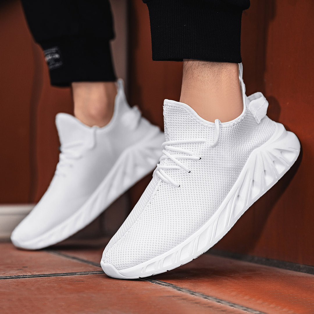Damen atmungsaktive Sneaker mit elastischem Schnellverschluss EB