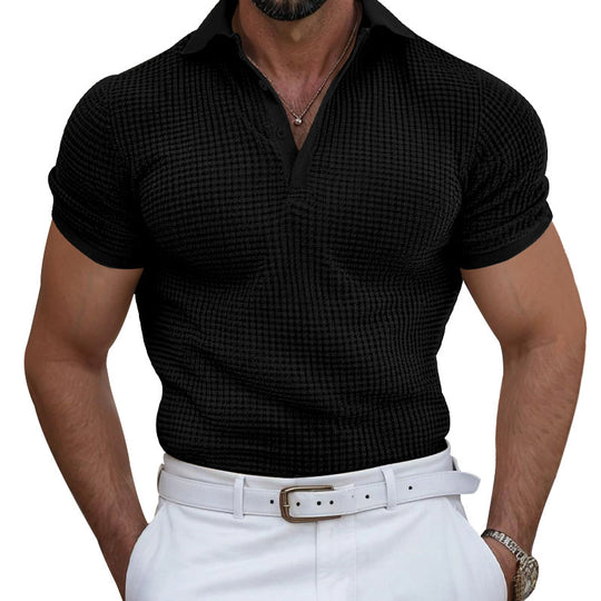Herren Poloshirt mit strukturierter Oberfläche und atmungsaktiven Eigenschaften EB