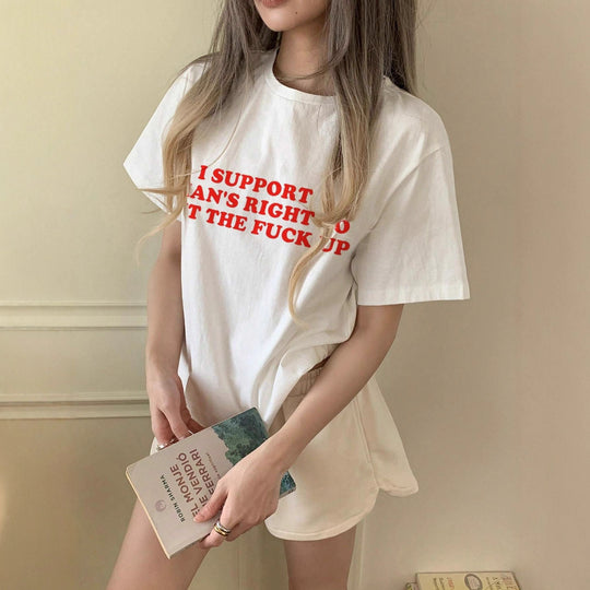 Damen oversized Bachelorette T-Shirt mit exklusivem Print EB