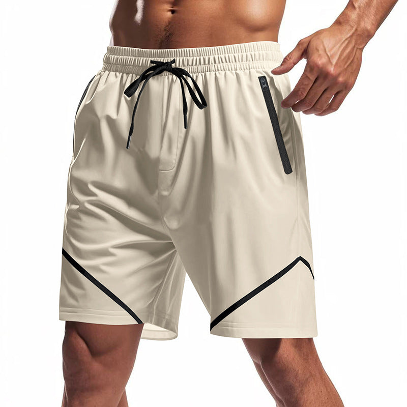 Herren Sportliche Trainingsshorts mit praktischen Reißverschlusstaschen und atmungsaktivem Material EB