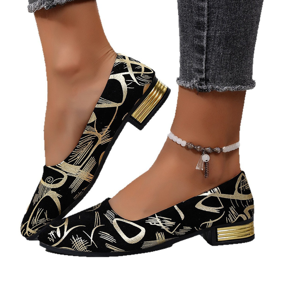Damen Ballerinas mit elegantem grafischen Design EB
