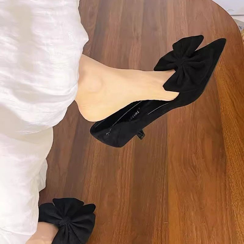 Damen elegante Pumps mit raffinierten Schleifenakzenten EB